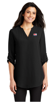 L0300 - First Choice Ladies' Port Authority 3/4 Sleeve Tunic Blouse