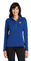 L0800 - First Choice Ladies' Nike Dri-Fit Long Sleeve Stretch Polo